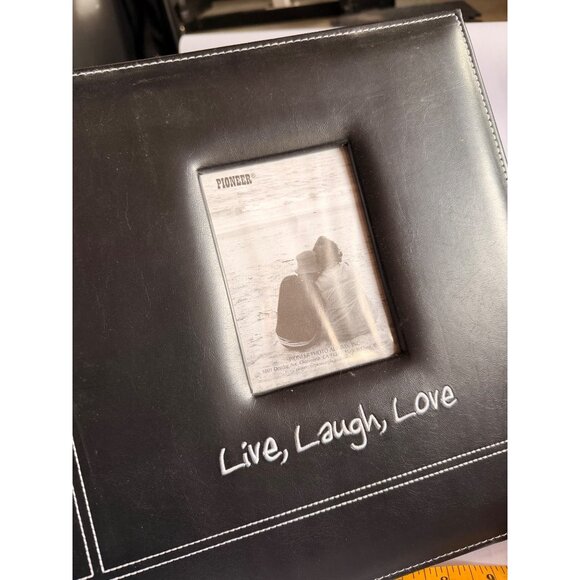 Live Laugh Love Pioneer Leatherette Photo Album 8.5" x 11" With 20 Top Loading P - Picture 7 of 10